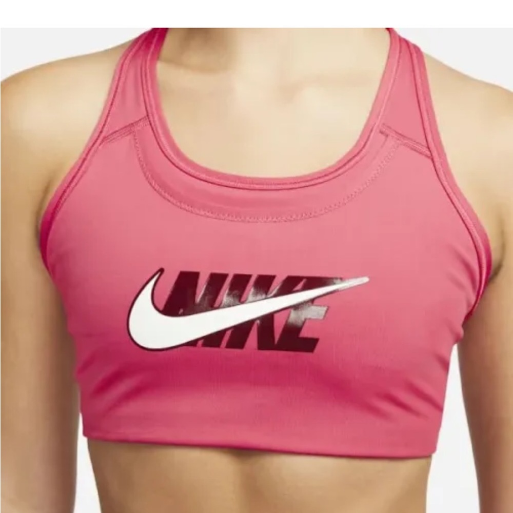 Nike Dri-FIT Swoosh Icon Clash small Support Graphic Sports Bra DD1470 New